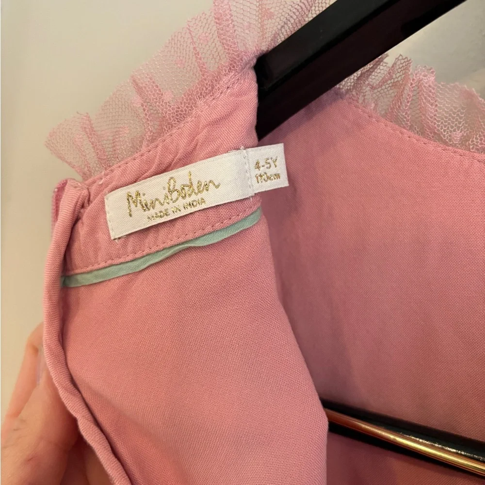 Mini Boden Pink Tulle Twirl Dress size 4/5 - Picture 5 of 5
